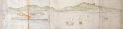 Dover from the Sea by Anthonis van den Wyngaerde